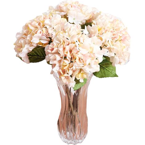 Bouquet D Hortensias Artificiels - Style Européen Réaliste - Pour Mariage Et Décoration Maison - Lot De 1 (1/2)