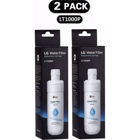 2er-Pack Wasserfilter, 1000 ml, Chlorid- und Geruchsreduzierung, kompatibel mit dem Slim Space Plus Eiswürfelbereiter (1/5)