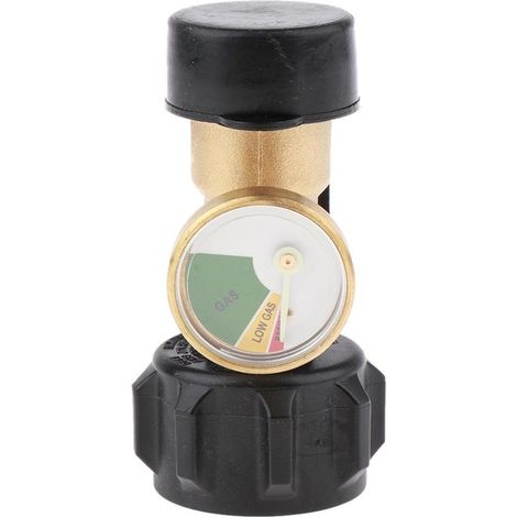 Indicatore di livello del gas per bombole di propano, adattatore per indicatore di livello del gas della bombola (ottone) per tutti