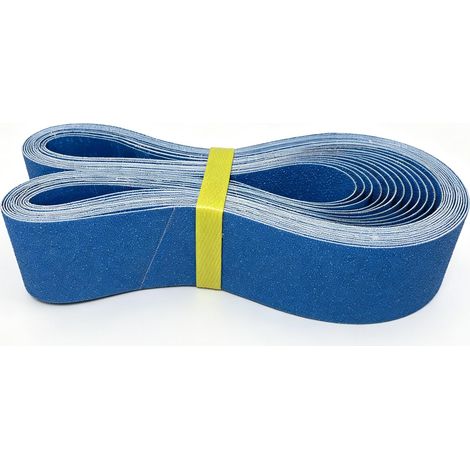 12 Pièces Bandes Abrasives 50 x 1020 mm Grain 80 (1/5)