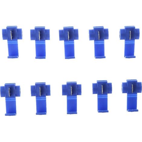 Lot de 10 connecteurs de câblage électrique à 2 broches pour cosses en T (1/5)