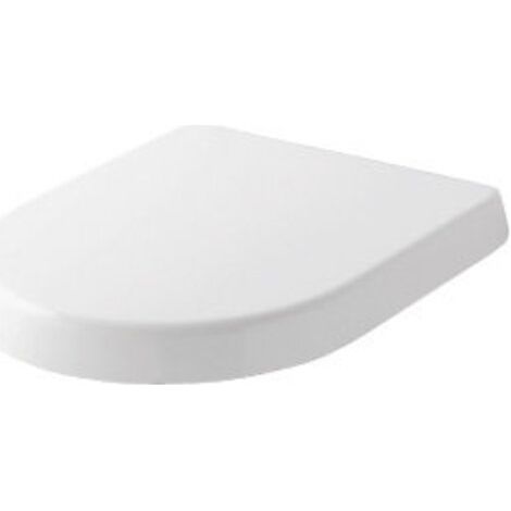 TOTO  MH  Asiento  de  inodoro  blanco  desmontable  con  bisagras  de  acero  inoxidable  y  cierre  suave  automático