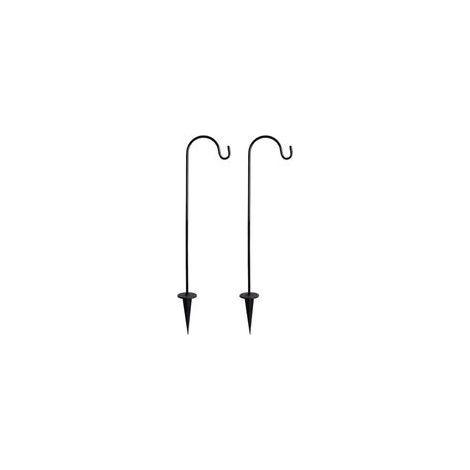 2er-Packung Hirtenstäbe aus Eisen – Höhenverstellbar bis 58 cm – Rostfrei – Für Blumentöpfe und Lichterketten (1/5)