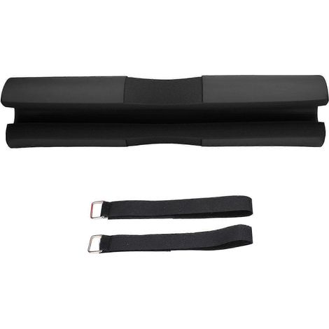 Coussin de protection pour haltères, cou et épaules, idéal pour les squats, les fentes et les hip thrusts (noir) (1/4)