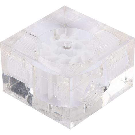 Durchflussanzeiger für Flüssigkeitskühlung aus Acryl, G1/4-Gewinde", LSJ PM3 Computerzubehör (weiß) (1/5)