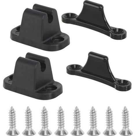 2 PièCes Kit de Retenue de Porte, Clip de Porte de Caravane en Forme de T de Retenue de Porte, Porte de Retenue de Porte ArrêT de Porte pour Caravane et Camping Car Bateaux Armoires (1/5)
