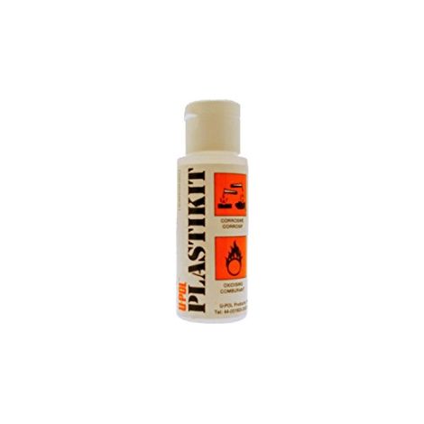 UPOL - Kit réparation résine et fibre de verre - Bouteille résine durcisseur - 50ml transparent - CAT/5