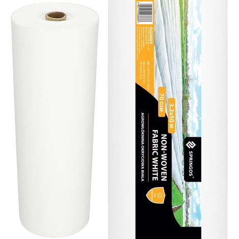 TELO IN AGROTESSUTO INVERNALE 70g FORTE COPERTURA UV 3,2x50m LA PIÙ SPESSA COPERTURA