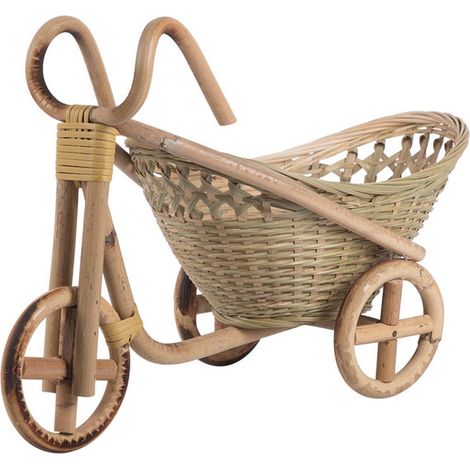 Panier À Fruits - En Bambou Tissé Main - Pour Cuisine Et Décoration Intérieure - 29 x 15 x 25 cm - 1 Pièce (1/5)