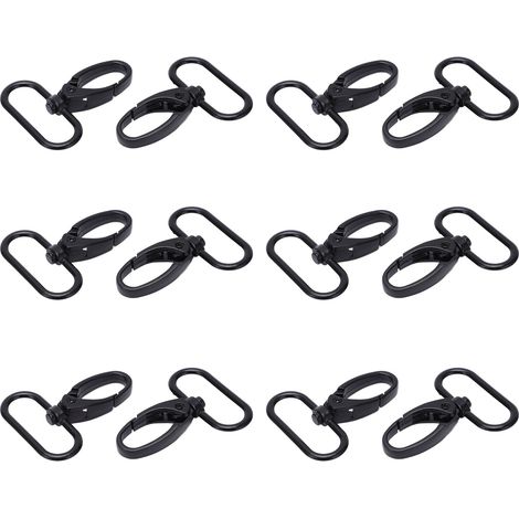 20 Mousquetons à Gâchette en Alliage d'Aluminium, Robustes et Polyvalents pour Randonnée et Bricolage (1/5)