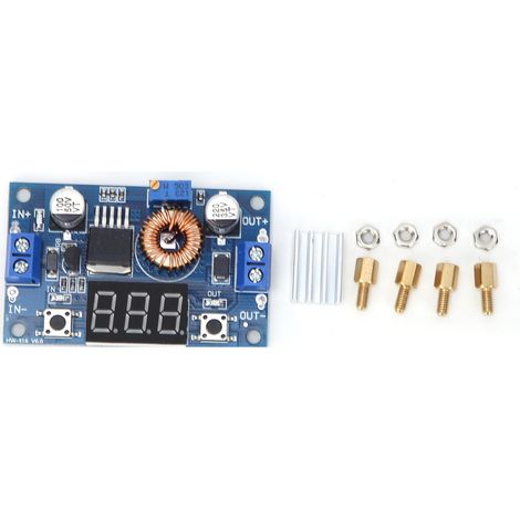 Module XL4015 DCDC Buck 75W avec affichage voltmètre et réglage de tension haute efficacité (1/5)