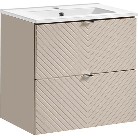 Mueble lavabo individual encastrado 60cm Manoa Cachemira (1/5)