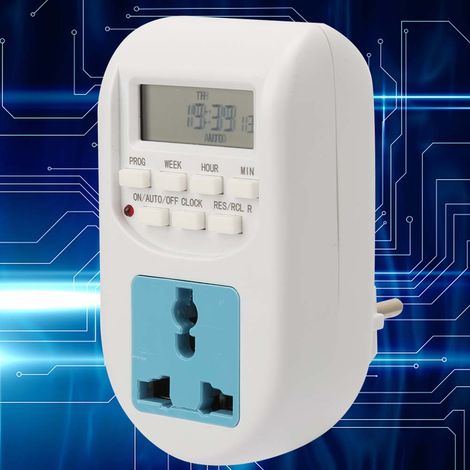 Programmierbarer, präziser Energiespar-Timer mit Digitalanzeige und EU-Stecker (220 V) (1/5)
