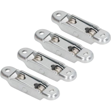 Lntyq 4 Pièces Poulie à Rouleaux de Roue avec Fente en Acier Porte Coulissante Fenêtre Double Poulie à Rouleaux 16mm 4 Pièces Rouleau de Roue
