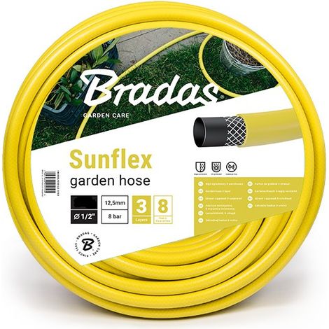 Tuyau d'arrosage Sunflex 3 couches 30 m 5/8″ Bradas (1/2)