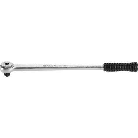 Facom – Cliquet 1/2' long – Douille 40mm – Mécanisme 72 dents – Poignée élastomère résistante aux solvants – Longueur 404mm