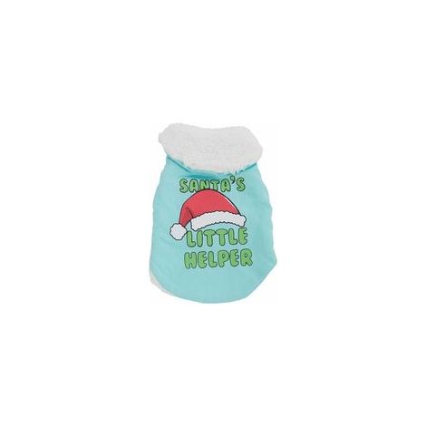 Manteau d’hiver pour chien avec chapeau Père Noël, doux et chaud, taille M, cadeau – (1/5)