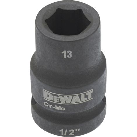 DeWalt Steckschlüssel kurz 13 mm 1/2 schlagfest (1/2)