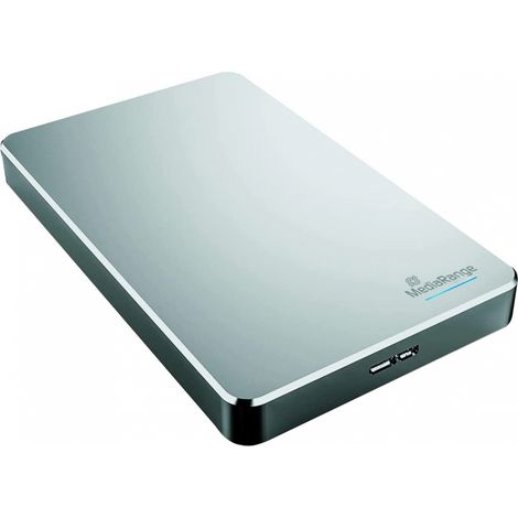 MediaRange HDD Extern 1TB USB 3.0 HDD, 1TB, silber
