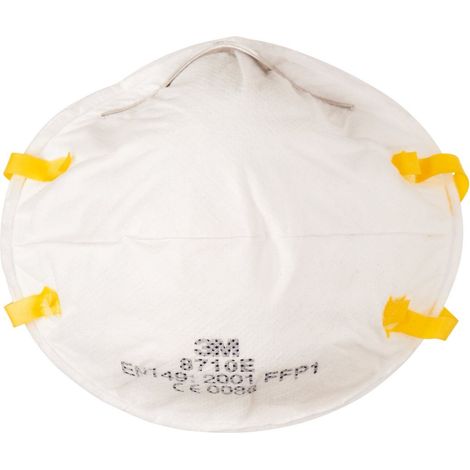 3M Respiratore Serie 8000 Art. 8710 per polveri, Classe FFP1 NR D (confezione da 5 Pezzi)