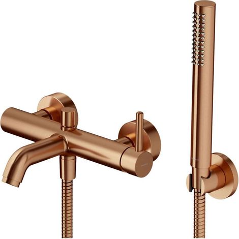 OMNIRES Y - Miscelatore per vasca da bagno, con accessori, ottone spazzolato Y1231CPB