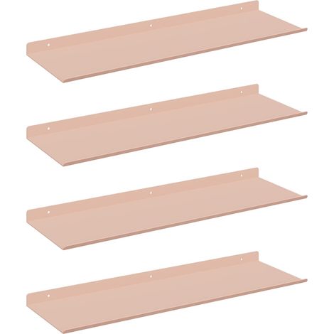 Maison Exclusive - Schwebendes Regal 4 pcs Rosa 60 x 18 x 2,5 cm
