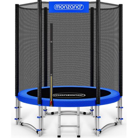 Monzana – Trampoline 183 cm – Diamètre 183 cm – Hauteur 201 cm – Charge max. 50 kg – Filet de sécurité 160 cm – Matériaux métal et plastique