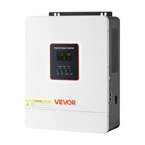 Onduleur Hybride 4000 W Onduleur Solaire Hybride 24 V CC à 230 V CA Compatible Batterie Plomb-acide Lithium pour Systèmes Hors Réseau,Onde Sinusoïdale Pure Contrôleur MPPT 120 A Intégré Wi-Fi (1/3)