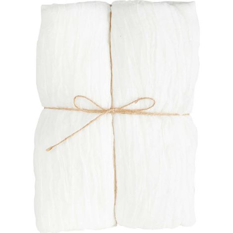 ARPIMEX Telo Organza Natale H 90 Cm L 3 Mt White