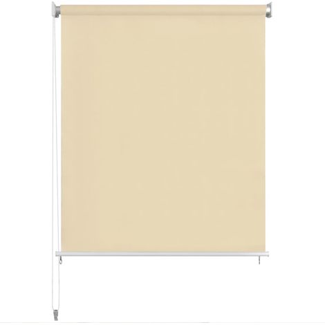 INLIFE Store roulant d'extérieur 220 x 140 cm Couleur crème (1/5)
