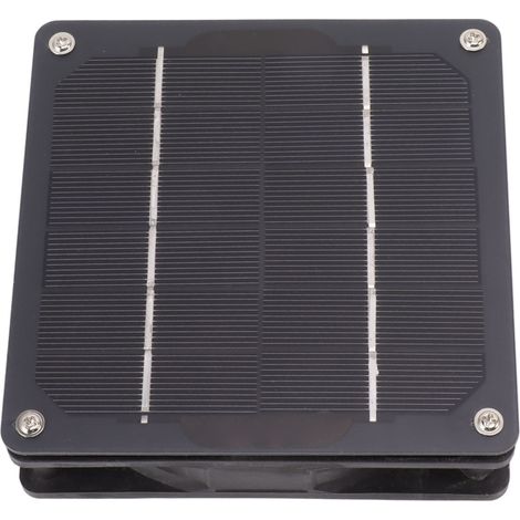 Ventilateur panneau solaire 5W monocristallin économie d'énergie pour poulailler abri niche chien DC12V (1/5)