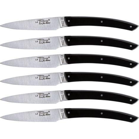 Laguiole Jean Dubost - Set di coltelli of (6 pezzi, acrilico), colore nero