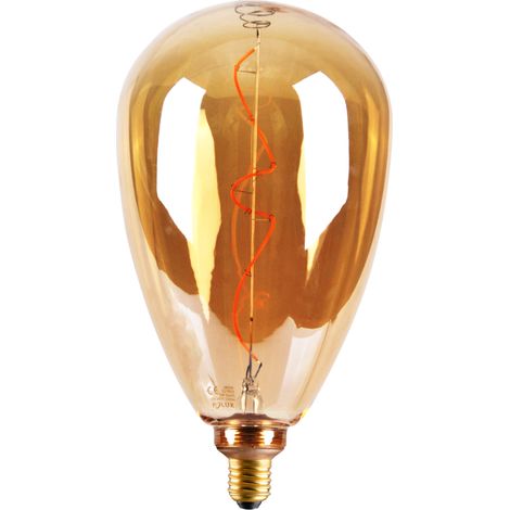 Ampoule LED filament S173 ambrée E27 4W 1800K Polux (1/4)