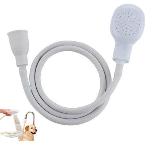 Pommeau De Douche Haute Pression, Pommeau De Douche pour Lavabo, Douchette De Salle De Bain avec Tuyau, Pulvérisateur De Robinet pour Animaux De Compagnie, pour Laver Les Cheveux (1/4)