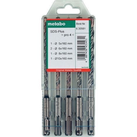 Jeu de remplacement pour marteau perforateur SDS-plus Pro 4, 5 pièces, boîte de rangement SDS-Plus