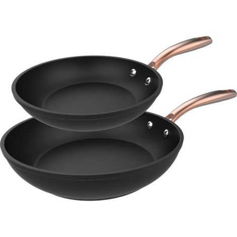 Cecotec Juego de sartenes negras antiadherentes 20-24 cm