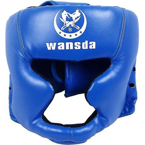 Casque de protection pour l'entraînement, le kickboxing et le sparring, bleu (1/5)