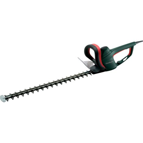 Taille-haies électrique 65 cm – Épaisseur de coupe 26 mm – Vitesse 2900/min – Poids 4,2 kg – Système de sécurité Metabo S-automatic (1/10)