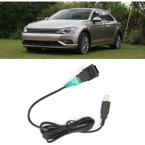 Autoradio avec bouton USB, câble convertisseur USB, pièces audio pour voiture (1/5)