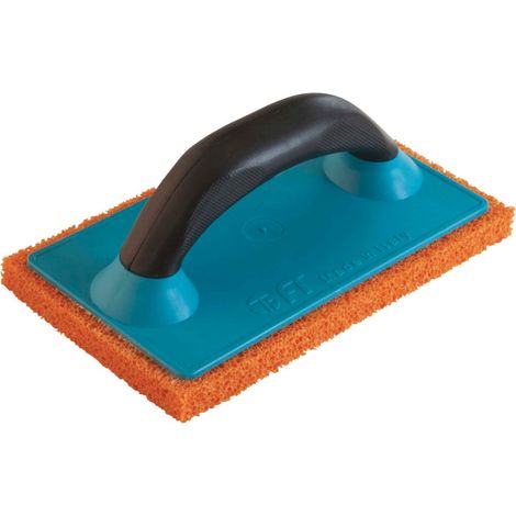Frattone gomma spugna arancio mm. 215x135 sp. 20 mm grana grande