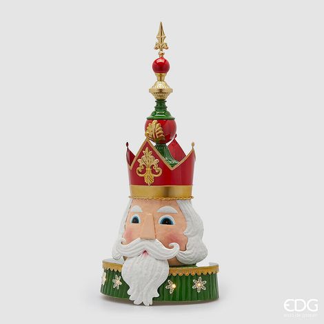 EDG Enzo De Gasperi Decoro Soldatini di Natale Led H 85 Cm L 40 Cm L 27 Cm Green Red
