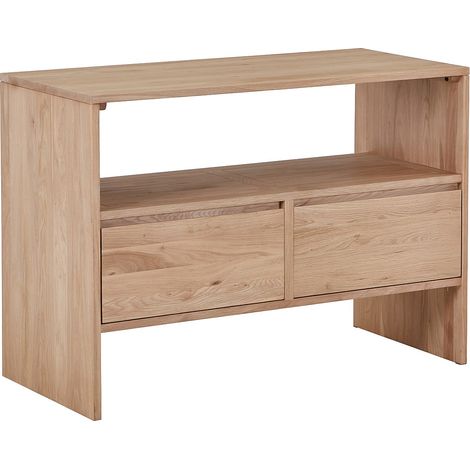 Mobile sotto lavabo in legno di rovere massello Naturale chiaro 110 cm - CAVIZO