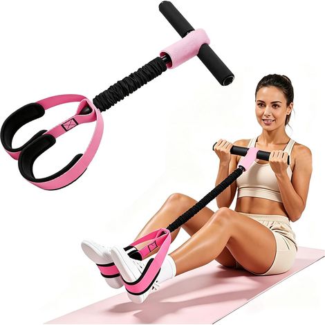 Bande de Résistance Musculation Anti-dérapant Durable Rose (1/5)