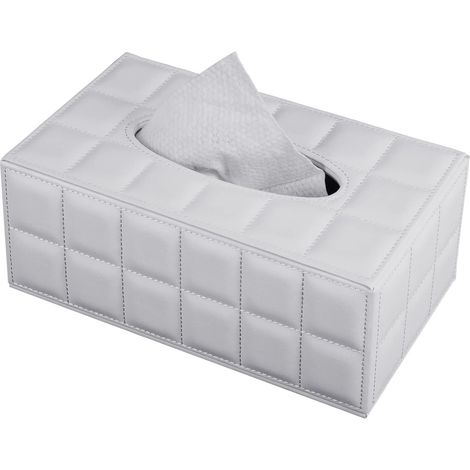 Boîte à mouchoirs rectangulaire en cuir, distributeur de mouchoirs avec fixation magnétique, pour hôtel-restaurant (1/5)