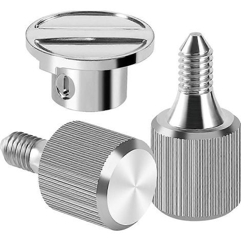Vis moletées et capuchon pour accessoire de robot pâtissier KitchenAid, en acier inoxydable de qualité supérieure, pour une stabilité optimale. (1/5)