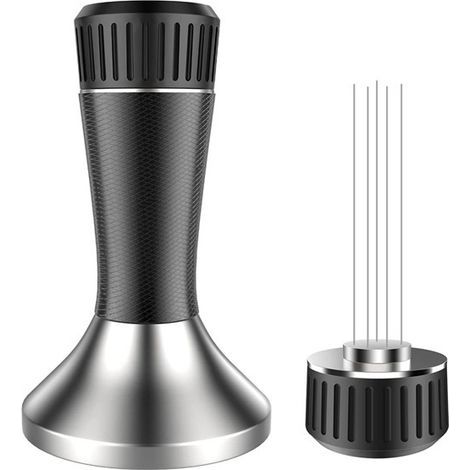 1 Farbe: Schwarz Material: Edelstahl 53,3 Kaffeemaschinengriff, Pulverspender mit Nadel, Druckplatte aus Edelstahl. (1/5)
