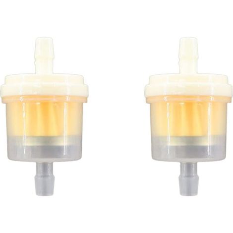 Lot de 2 filtres à essence universels de 6 mm pour mobylette, cyclomoteur, mokick, moto, scooter, ATV, quad, voiture, tracteur, etc. (1/5)