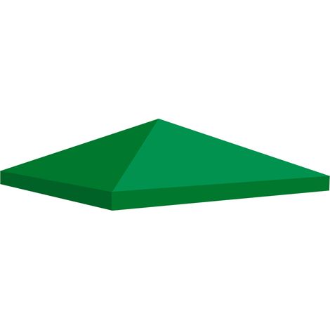 Telo di copertura superiore per gazebo 3x3 mt. Copertura di ricambio in trama Oxford rivestita in PVC. Impermeabile e resistente ai raggi UV. Colore verde