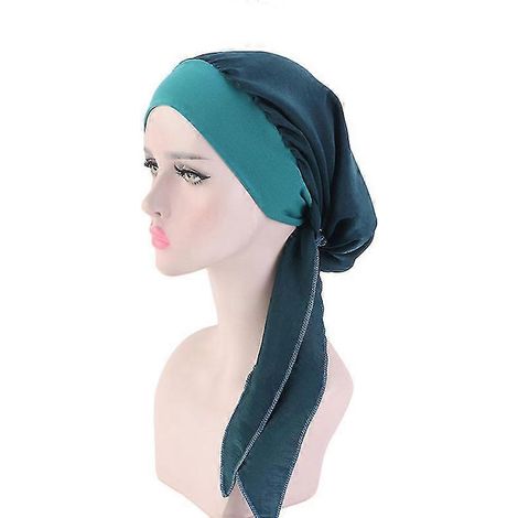 Kopftuch für Frauen bei Krebs, Chemotherapie, Haarausfall, Mütze, Turban, vorgebundenes Kopftuch, Bandana, Neu (F) (1/5)