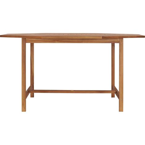 Table de jardin Table d'appoint, Table de Balcon, 150x150x75 cm Bois de teck solide OIB6390E (1/5)